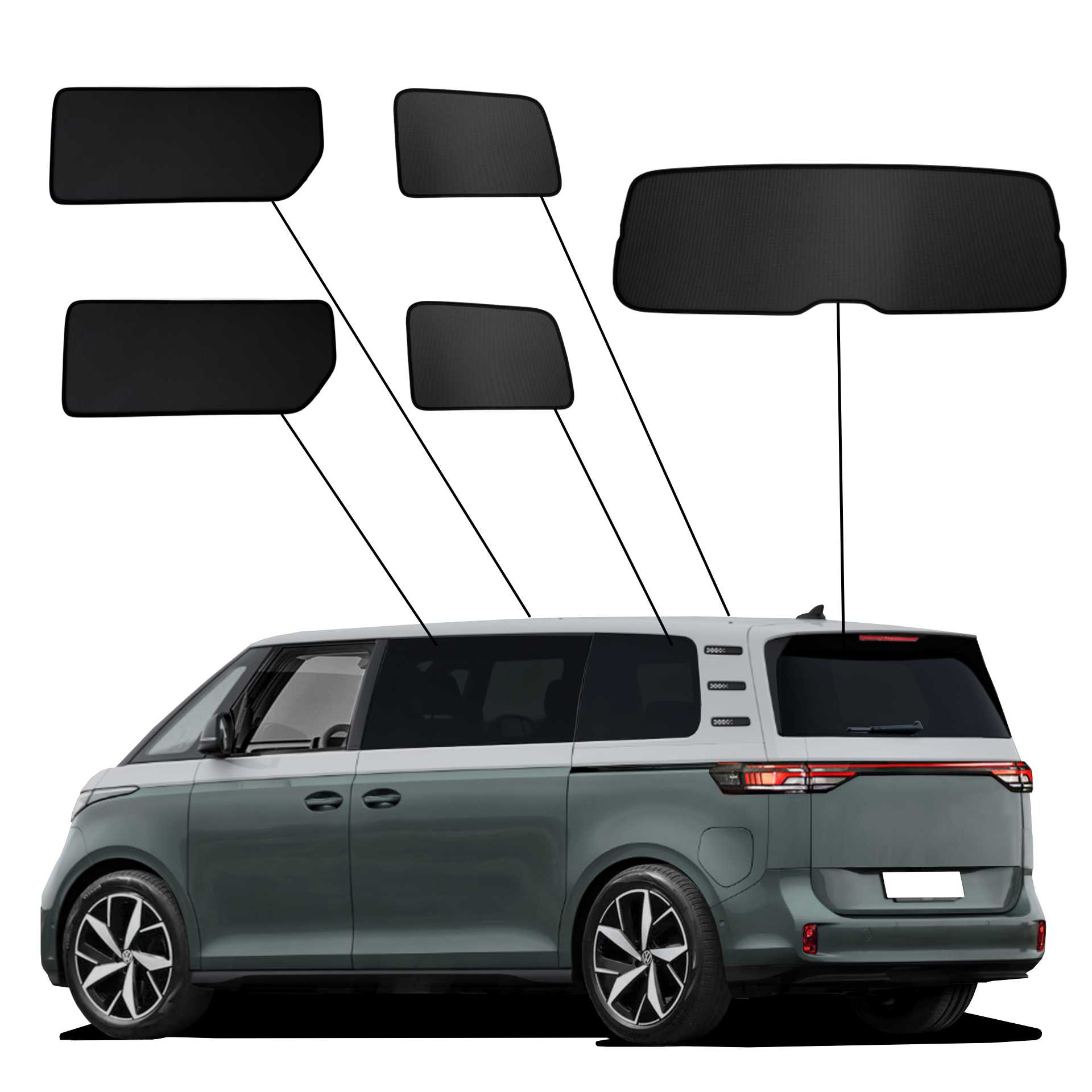 VW ID Buzz lang ab 2024 SunClip Sonnenschutz Sichtschutz UV-Schutz Auto Sonnenblende Hitzeschutz Insektenschutz Autoscheibentönung Blendschutz VW ID Buzz lang ab 2024 SunClip Sonnenschutz Sichtschutz UV-Schutz Auto Sonnenblende Hitzeschutz Insektenschutz Autoscheibentönung Blendschutz