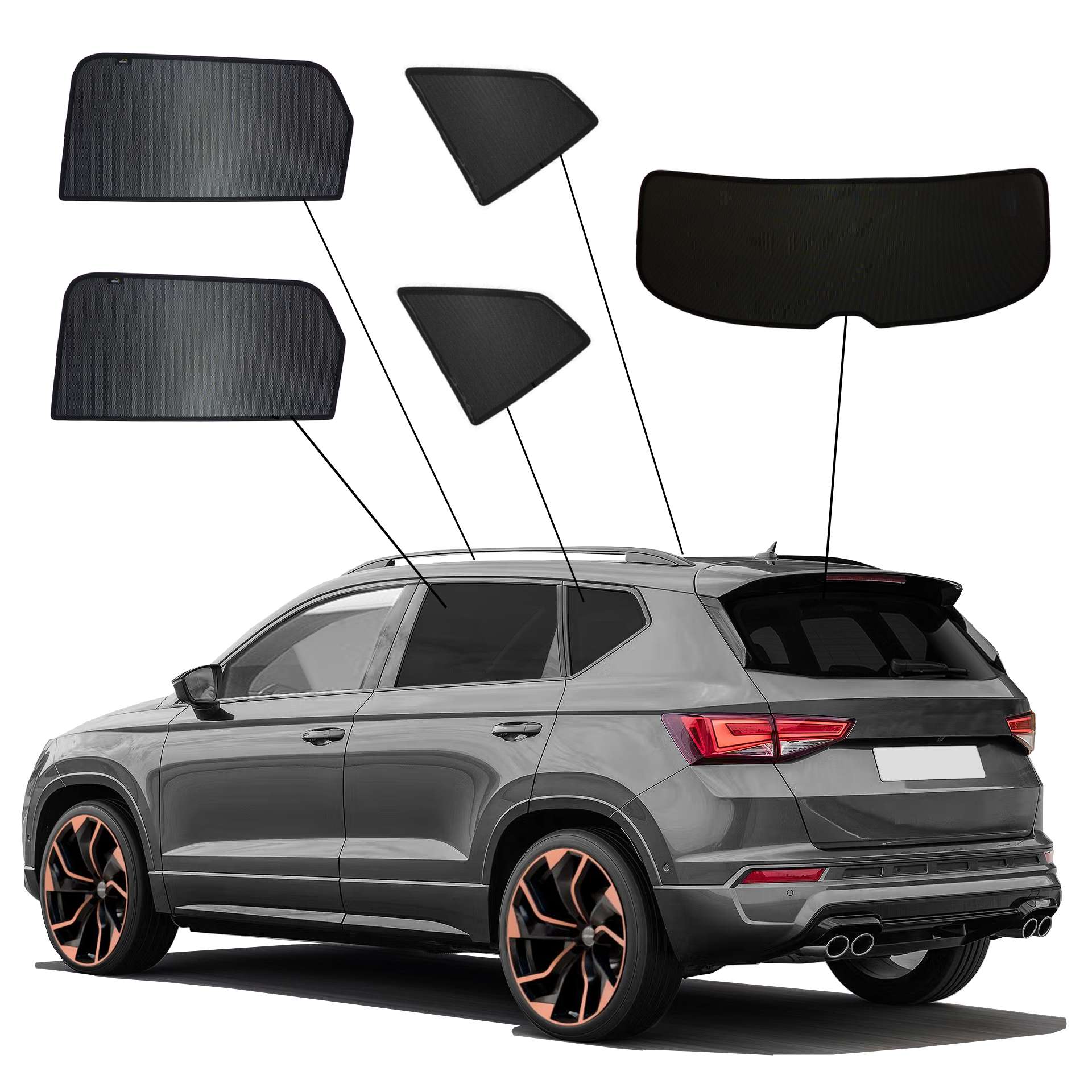 Cupra Ateca SunClip Auto Sonnenschutz & Sichtschutz 2016-
