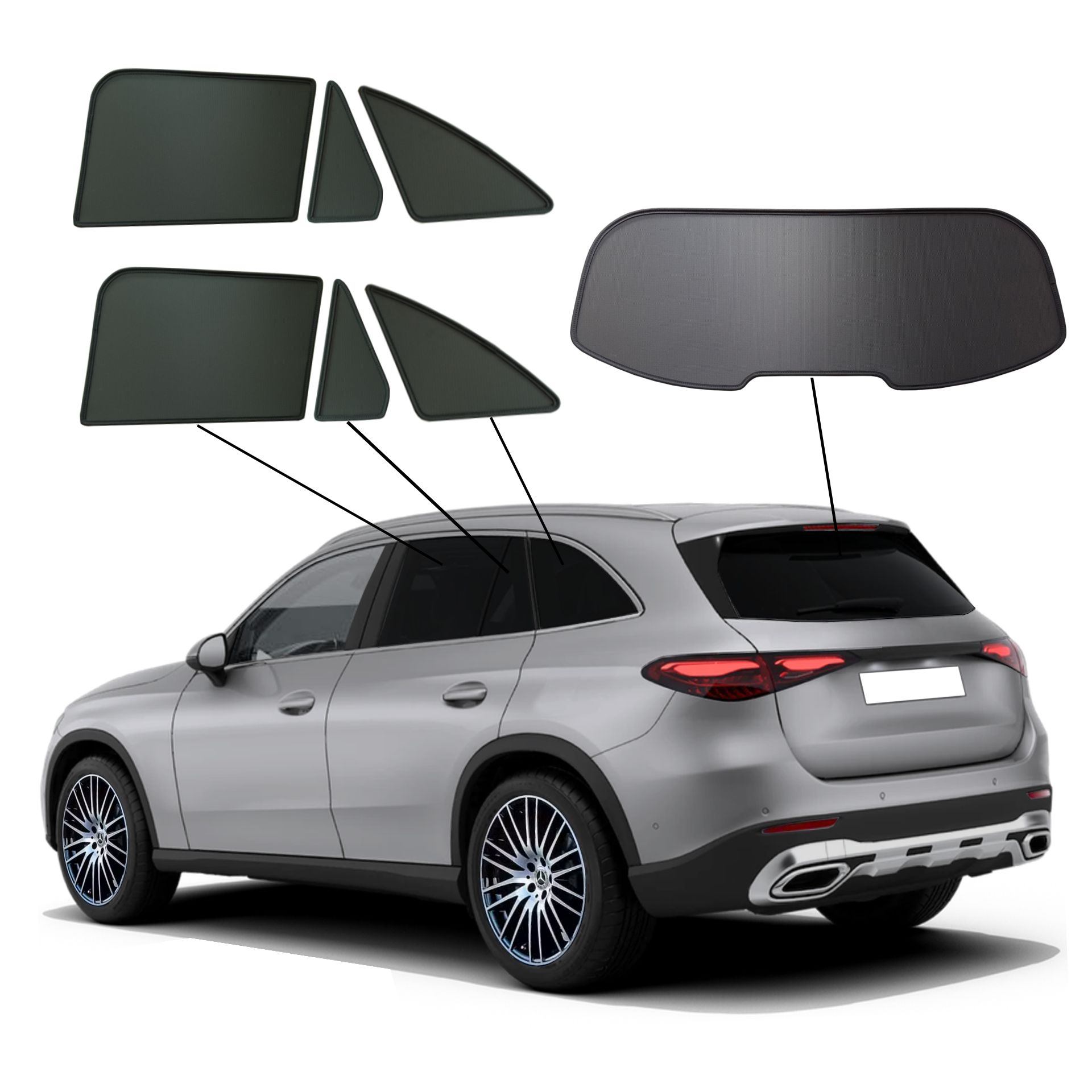 ein Mercedes GLS mit einem ABC Set