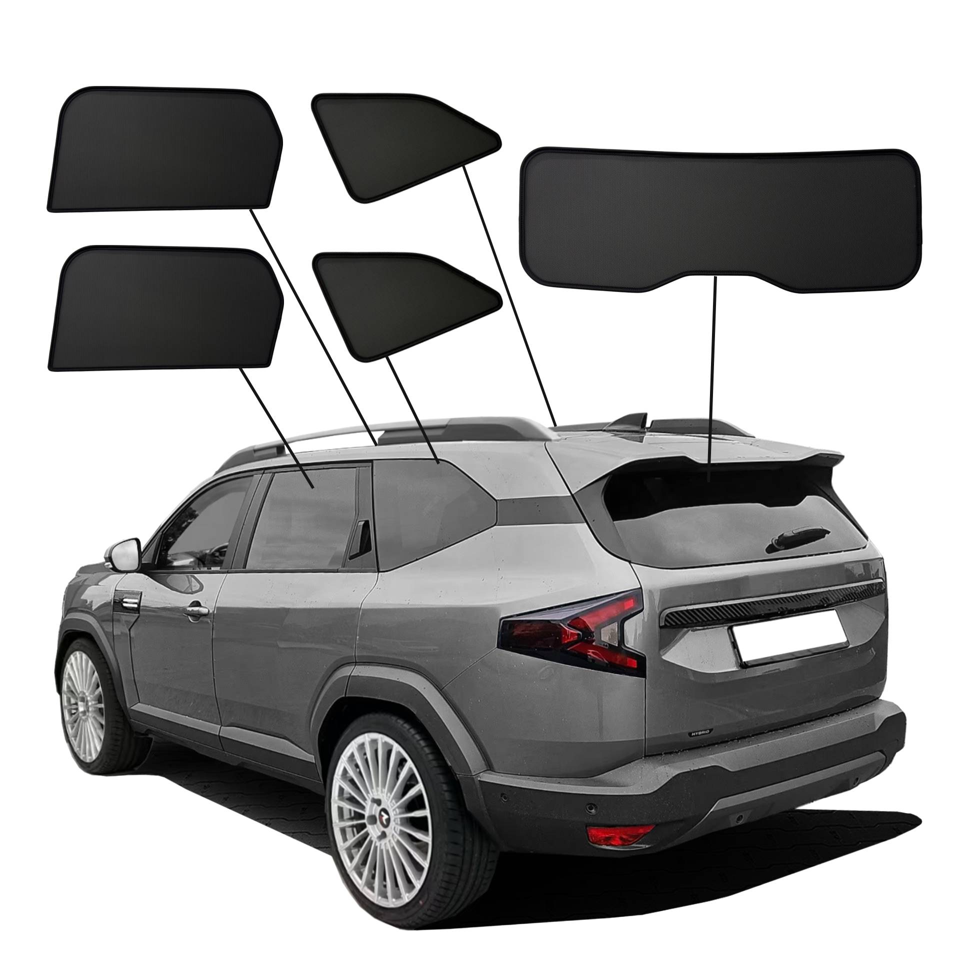 Dacia Bigster SunClip Auto Sonnenschutz & Sichtschutz 2025- Dacia Bigster SunClip Auto Sonnenschutz & Sichtschutz 2025-