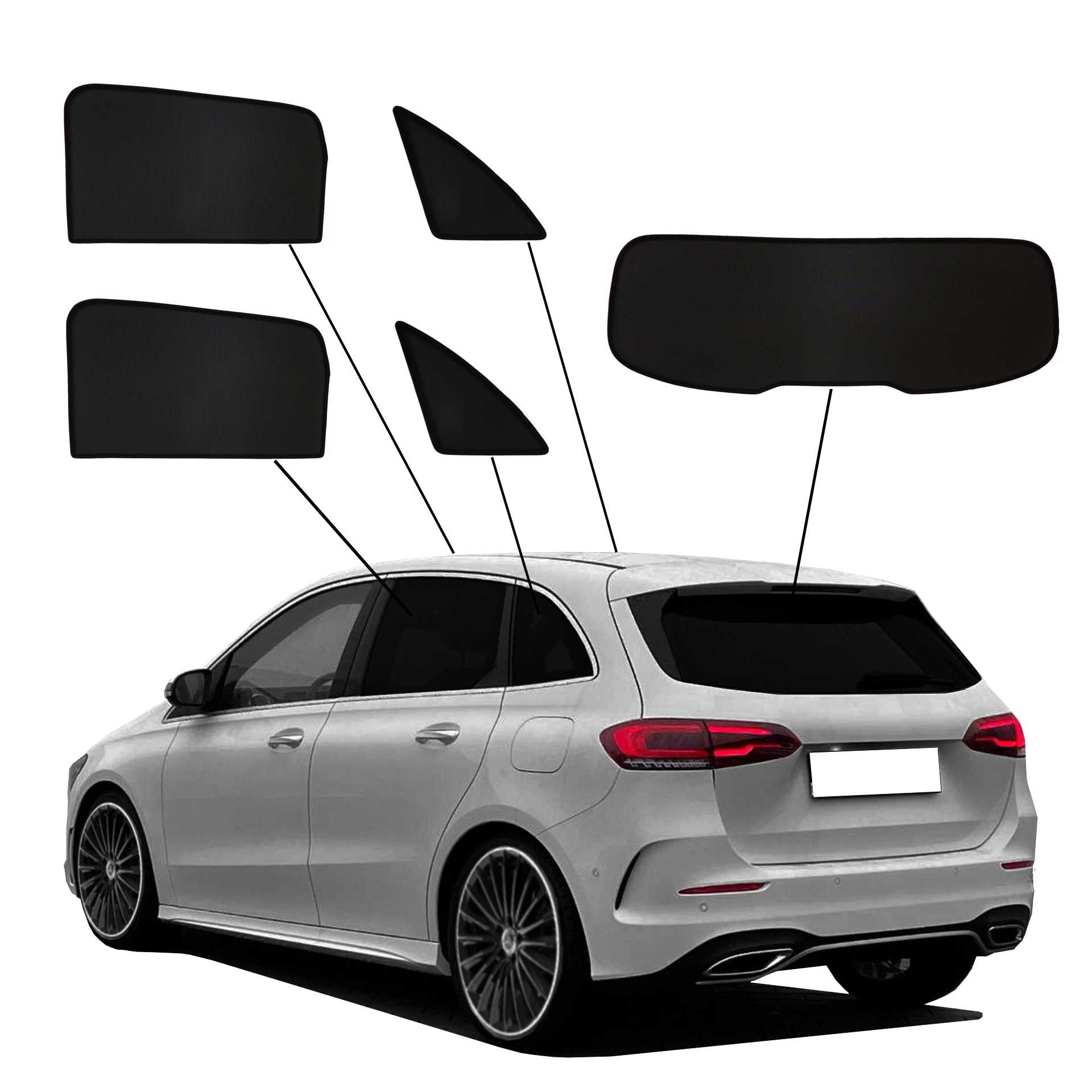 eine mercedes b-klasse mit einem ABC set