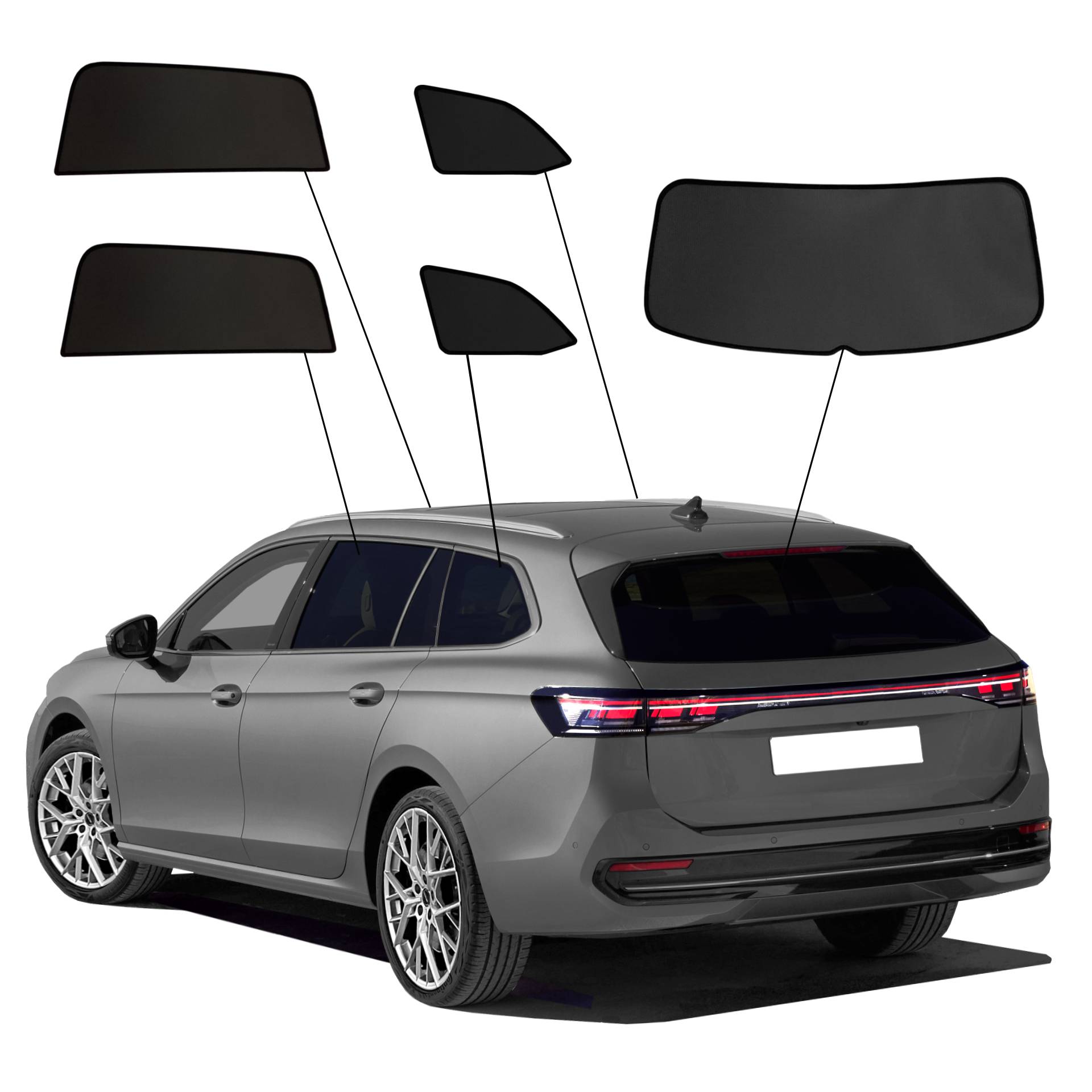 ein VW Passat B9 mit einem ABC Set