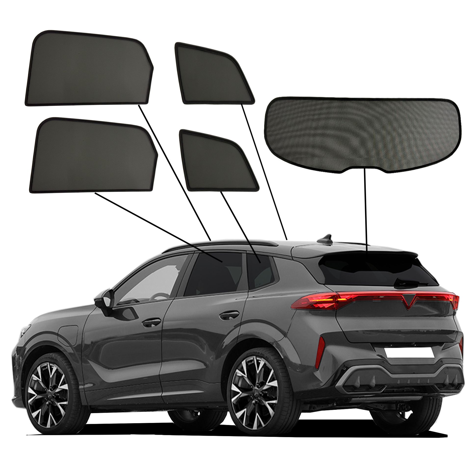 ein Cupra Terramar mit einem ABC Set