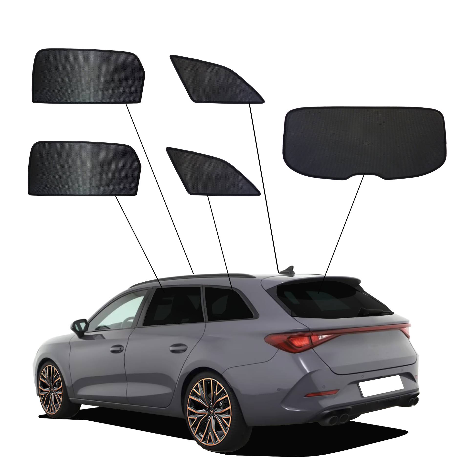 Cupra Leon Sportstourer 4 SunClip Auto Sonnenschutz & Sichtschutz 2020-