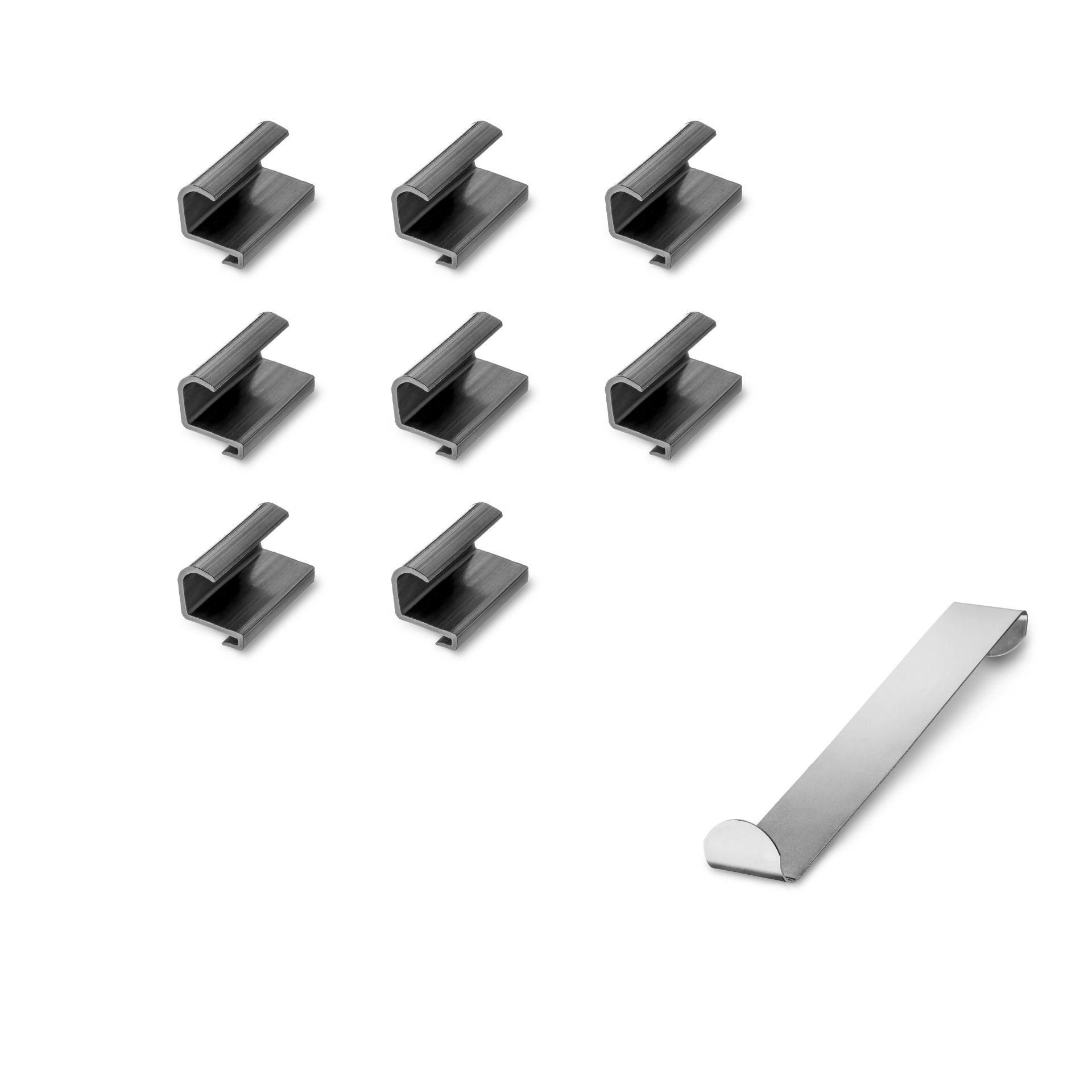 a holder set with installation aid for VW Amarok 2 or Ford Ranger Pick Up