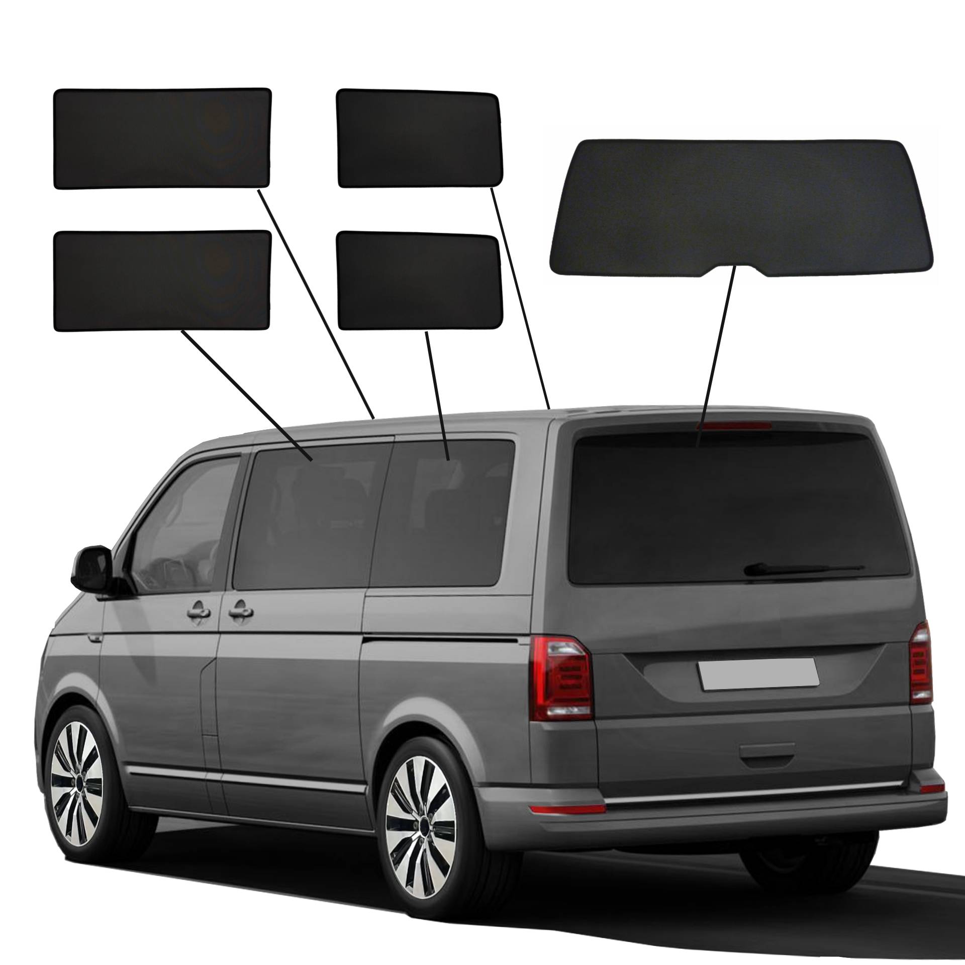 VW T6 SunClip privacy & sun protection 2015- VW T6 SunClip privacy & sun protection 2015-