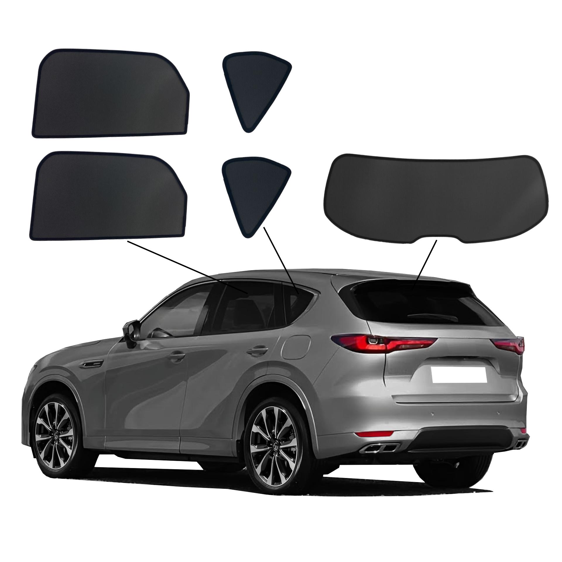 Mazda CX-60 SunClip Auto Sonnenschutz & Sichtschutz 2022- ein Mazda CX-60 mit einem ABC Set