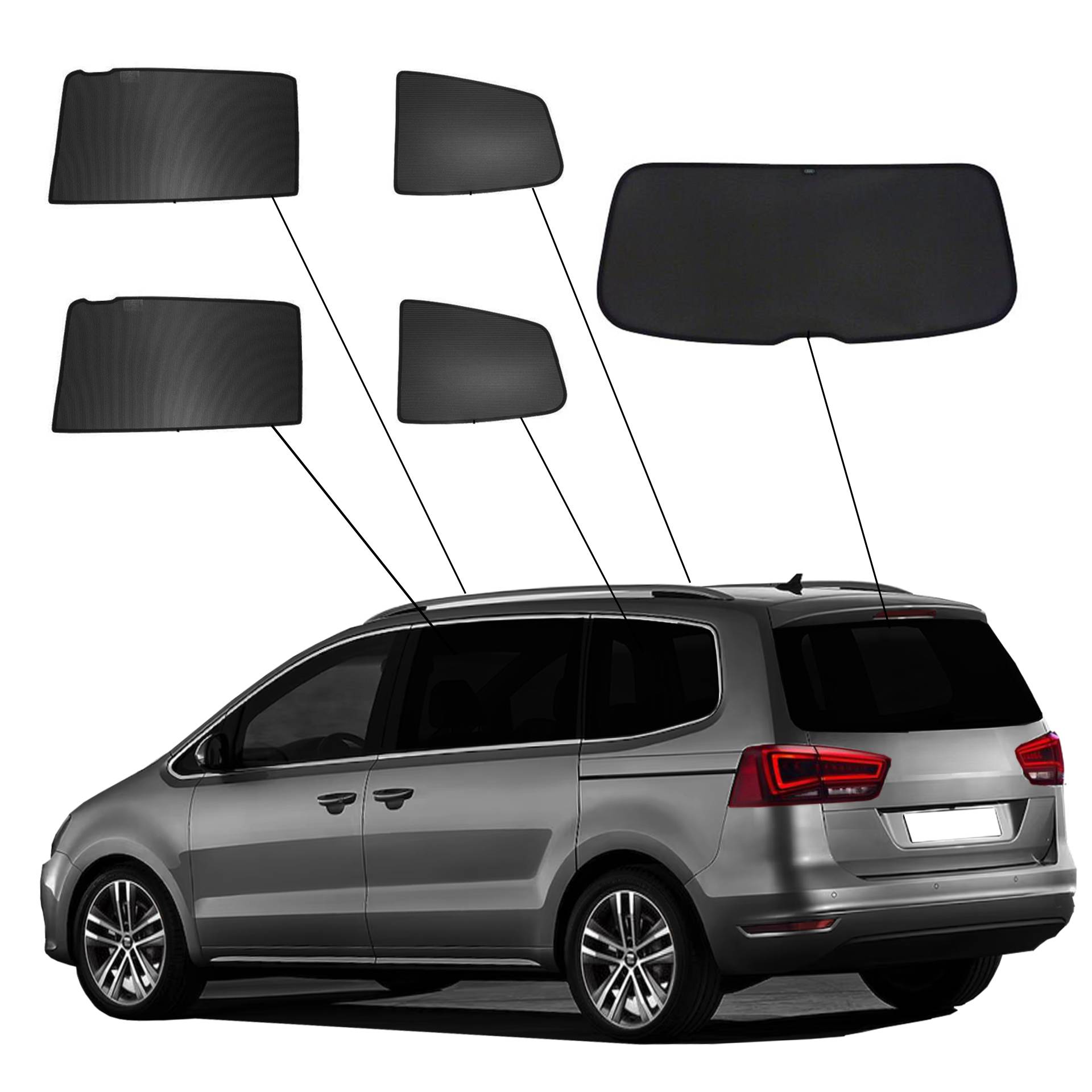ein VW Sharan2 oder Seat Alhambra mit einem ABC Set
