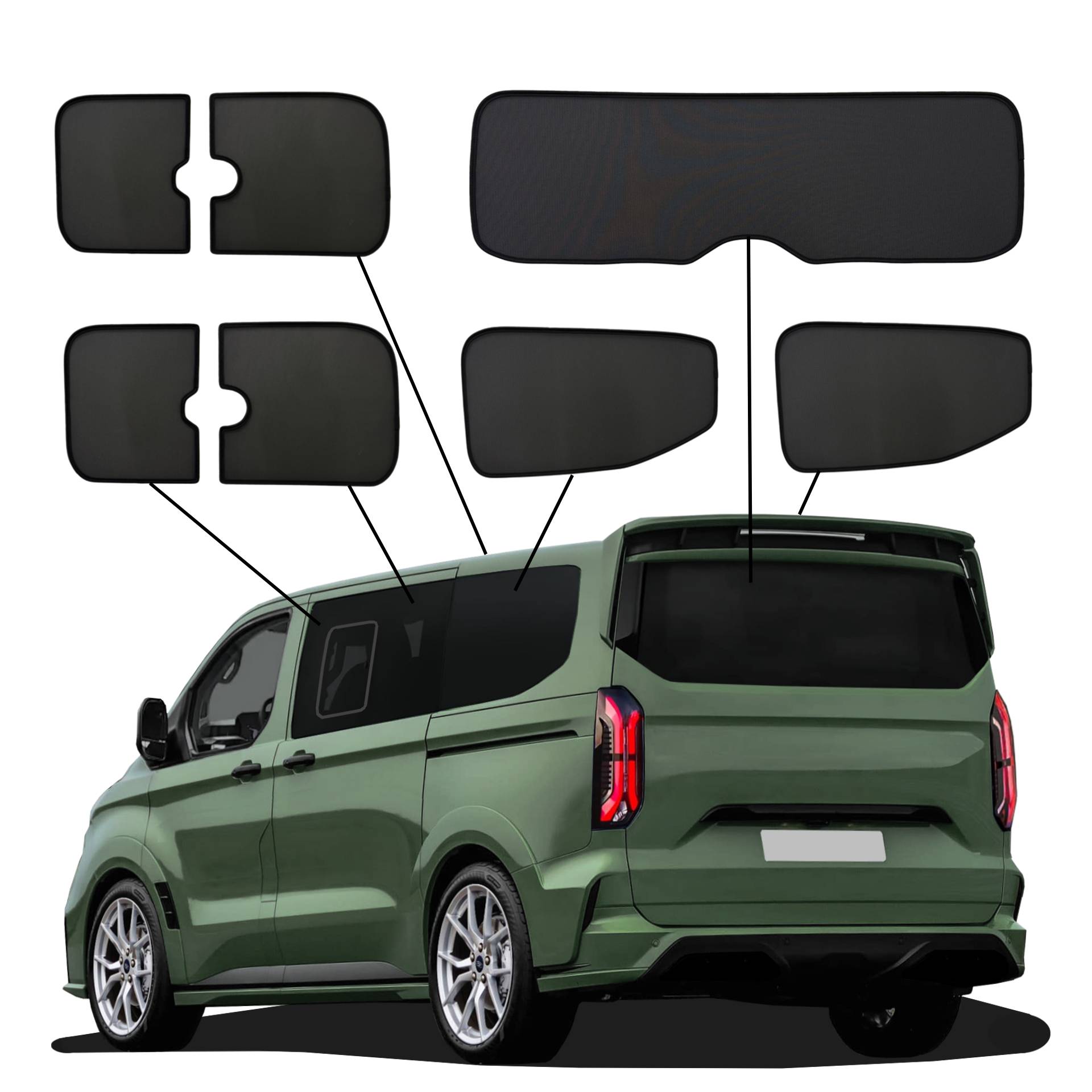 ein Ford Tourneo Custom mit einem ABC Set