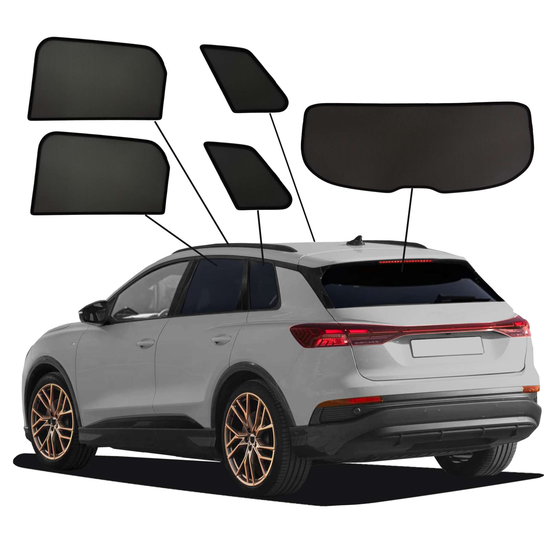 Audi Q4 E-tron SunClip Auto Sonnenschutz & Sichtschutz 2021-